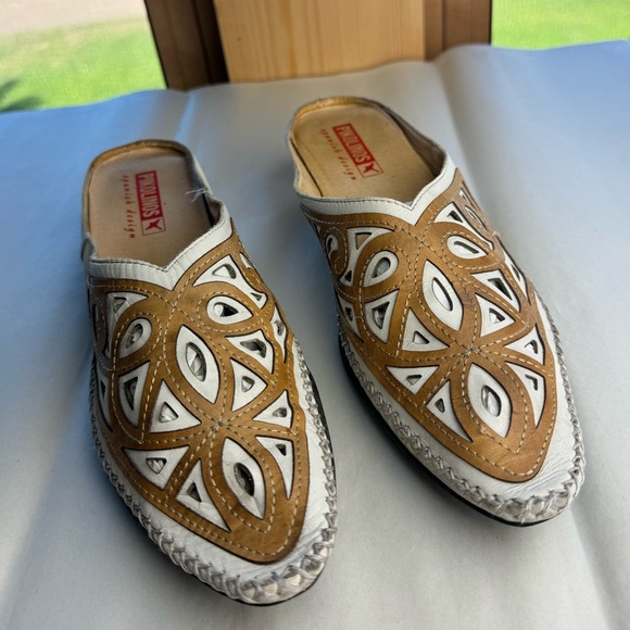 Pikolinos Spanish Design Mules Heels - Picture 3 of 6